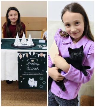 Velká poklona patří Anetce, která měla stánek na vánočních dílničkách školy ve Stráži nad Nisou. Rozhodla se prodávat své...